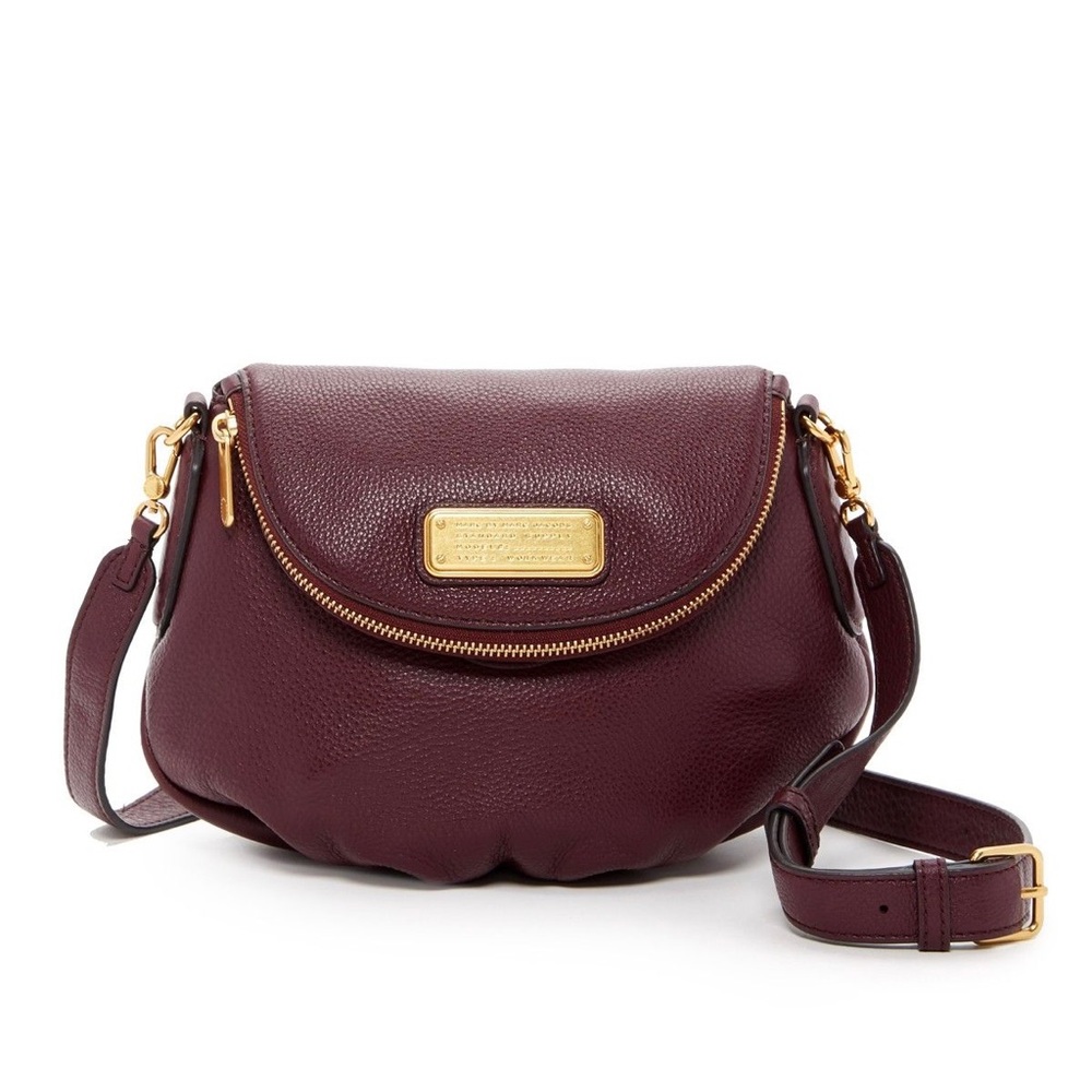Marc Jacobs Natasha Crossbody Leather Burgundy Bag